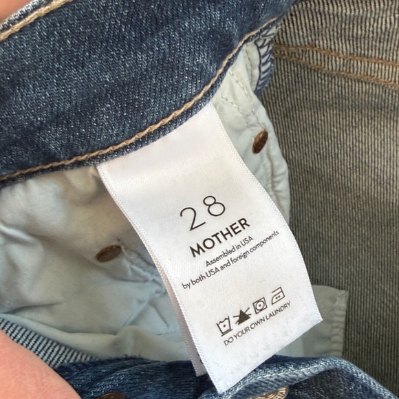 MOTHER Blue Denim Tomcat Ankle Jeans - 28 - Picture 5 of 8